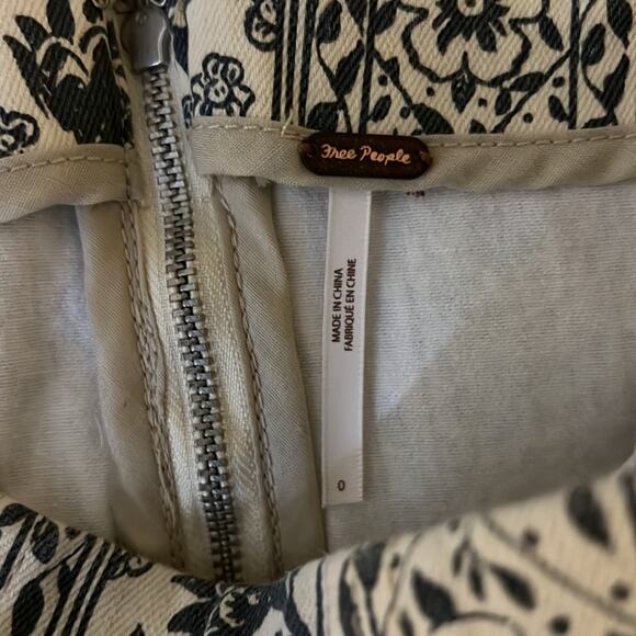 Free People Modern Femme Denim Miniskirt Size 0 - Picture 8 of 8